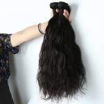 Natural Wave Real Human Hair Extensions 3 Bundles 7A Grade Shedding Free for sale