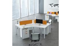 China Modern 4 Seater Open Space Coworking Modular Office Table Work Station supplier