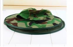 China Beekeeping Protective Hat Single-Inner Layer Camouflage Bee Hat Polyester Material supplier