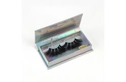 China Paper Eyelash Packaging Boxes Holographic Lash Box With Logo Custom supplier