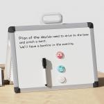 Dry Erase Small Desktop Whiteboard Portable Reusable Durable With Storage Bag for sale