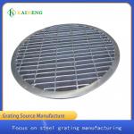 OEM Round Galvanised White Metal Grid Steel Grating for sale