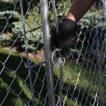 9 Gauge 2 Inch Chain Link Fence With Fittings Green Color for sale