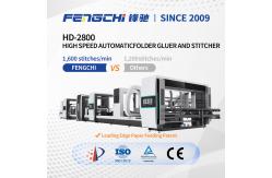 China Box High Speed Automatic Folder Gluer Stitcher Machine supplier