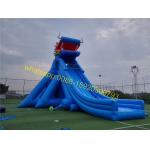 Giant inflatable dinosaur slip and slide for sale
