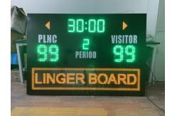 China Led Soccer Football Electronic Scoreboard With Advertisment Moving Sign supplier