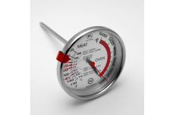 China Wide Screen Oval Shape Dial Oven Thermometer For Meat / Beef / Chicken supplier