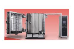 China Large Batch Plastic Vacuum Metallizing Machine High Reflection Thin Metal Film Deposition System supplier