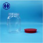 Transparent Hexagon Unique Shape Plastic Biscuits Pepper Candies Baby Food Jar for sale