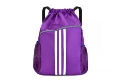 China Lightweight Polyester Sport Drawstring Backpack Portable Multi Function supplier