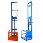 500kgs Double Mast Hydraulic Goods Lift 6m Exterior Freight Elevator for sale