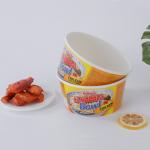 Biodegradable Heavy Duty Paper Bowls Disposable 750ml PLA Lined For Hot Food To Go for sale