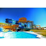 12mm Thickness Fiberglass Waterslide Outdoor Water Park Game Play Equipment  For Swimming Pool for sale