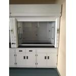 Laboratory PP Fume Hood with PVC Board Window 8 - 10mm Cabinet Door for sale