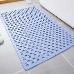 Pebble Design Massage Blue Silicone Shower Mat Anti Bacterial for sale
