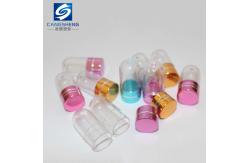 China 15mm PS Clear Plastic Pill Bottles Container One Capsule supplier