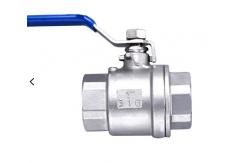 China 2 Pc Clamp Ball Valve Ss 316 Industrial Control Valves supplier