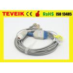 Medical Manufacturer HP One Piece Round 12pin 5leads ECG Cable For HP Patient Monitor for sale