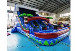 China Backyard Children Inflatable Bounce House With Water Slide supplier