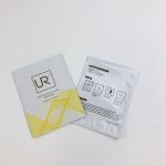 customized label 3 side heat seal flat mylar cosmetic cream packaging pouch for sale