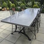 Rectangular Shape Concrete Dinning Table For Patio Garden Home GRC tables