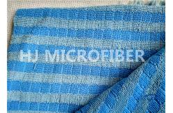 China Plain Dyed Jacquard Grid Microfiber Twisted Pile Fabric For Mop Pad supplier