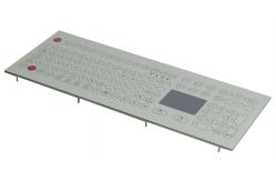 China 108 Keys IP65 Industrial Membrane Keyboard Top Panel Mounting supplier