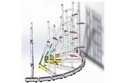 China Silver Ladder Shape Curved LED Screen Truss Group Support Aluminium Truss System supplier