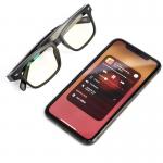 Matte Black BT5.0 Bluetooth Glasses 100mAh Magnetic Charger For IOS And Android for sale