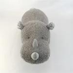 30cm PP Cotton Stuffed Toys Soft Rhinoceros Toy EN71 ODM OEM for sale