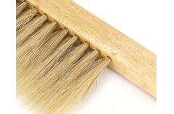 China Bee Brush With Wooden Handle Double Row Bristle for Beekeeping supplier