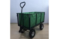 China XXL Heavy Duty Garden Mesh Cart Wheelbarrow Mesh Garden Trolley Cart Utility Tipper supplier