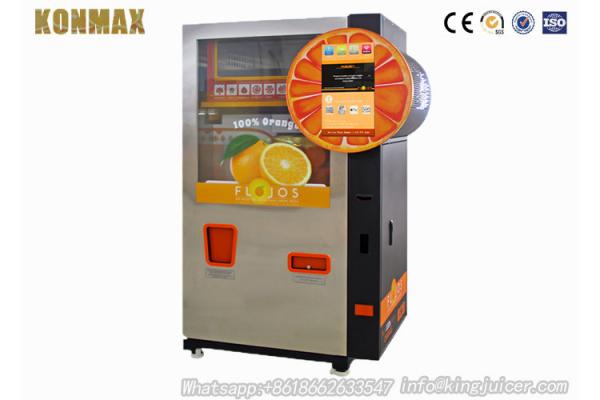 304 Stainless Steel Orange Vending Machine For Business With LCD Screen
