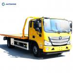 FOTON Flat Bed Towing EURO 5 Flatbed Tow Truck For Rescue Vehicle
