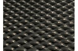China 1.8m Width Diamond Black Expanded Metal Mesh Powder Coated Aluminum supplier