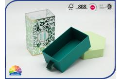 China Cardboard Inner Drawer Paper Box PET Material Cover With Flocking Ribbon supplier