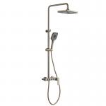 Bathroom Rainfall Shower Head System Wall Mount With Handheld Spray for sale