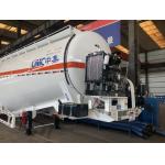 CIMC Three-axle 60-ton tank Car With diesel Engine Set Rigidity and Strength Cement trailer for sale
