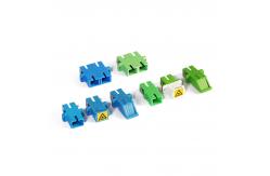 China High Precision Ceramic SC APC Fiber Optic Adapter supplier