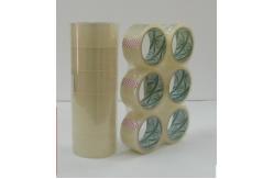 China Durable Viscosity Printed Packaging Tape Yellowish Strong Tensile for Sealing supplier