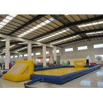 Amusment Park Inflatable Soccer Playground bright colour giant Inflatable Football Pitch for adult for sale