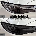 Hydrophobic TPU Car Lamp Film Self Healing Scratch Resistant White To Black 0.3*15m for sale
