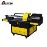 Acetek UV Flatbed Printer , Mobile Cover CMYK Digital UV Flatbed Printing Machine for sale