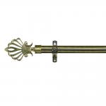 Bronze Plain Curtain Rod With Aluminum Finial For Indoor Decortation for sale