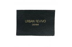 China Embossed Custom Leather Clothing Labels  Patch For Jeans supplier