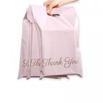 China Thanks You Poly Courier Shipping Bag Self Adhesive Mailing Bags With Handles Custom Pink Poly Mailers Courier Bag With Handle manufacturer
