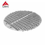 JIS Broaching Titanium Bubble Cap Tray Cnc Distillation Column Internals for sale