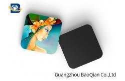 China Square Wine Tea Cup Custom Printed Coasters 3D Lenticular Printing Service supplier