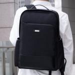 RPET Waterproof Black Business Bag 15.6 RPET Laptop Backpack for sale