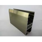 Square Champagne Extrusion Aluminium Door Profiles With Strong Stability for sale